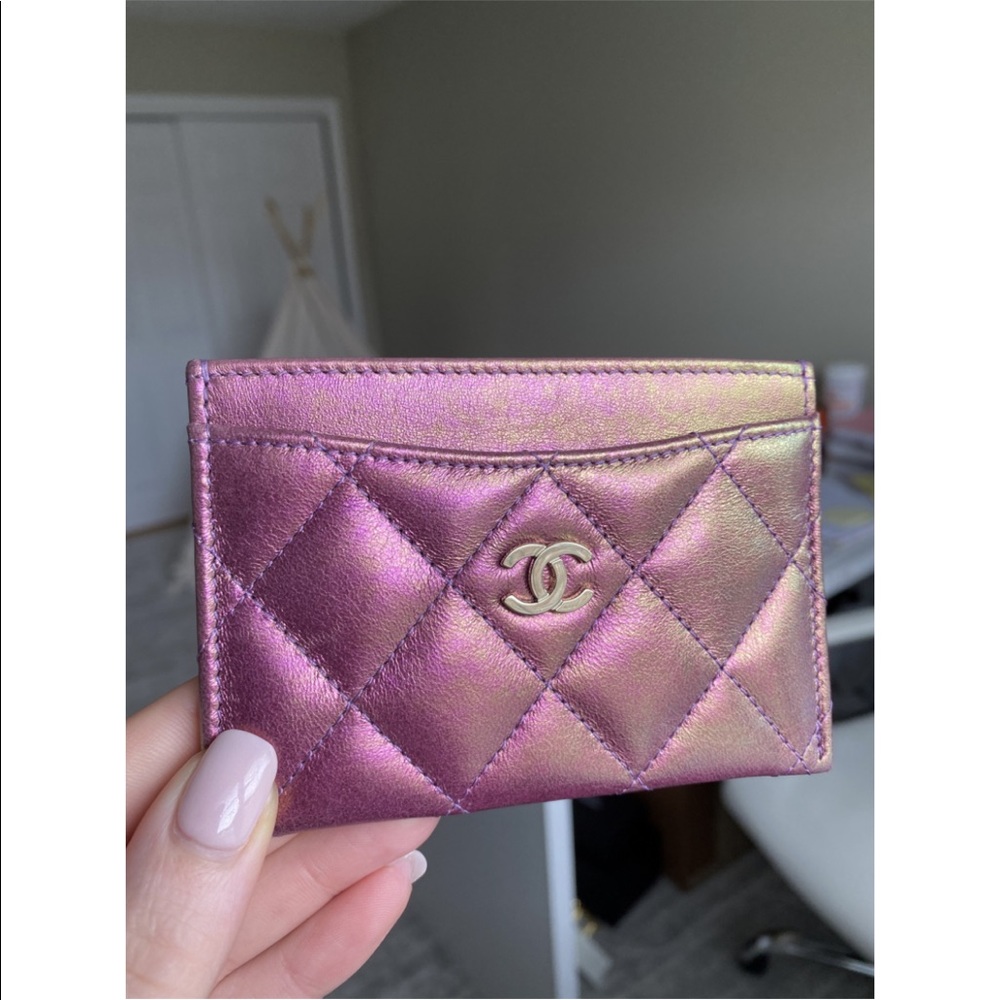 Chanel card holder